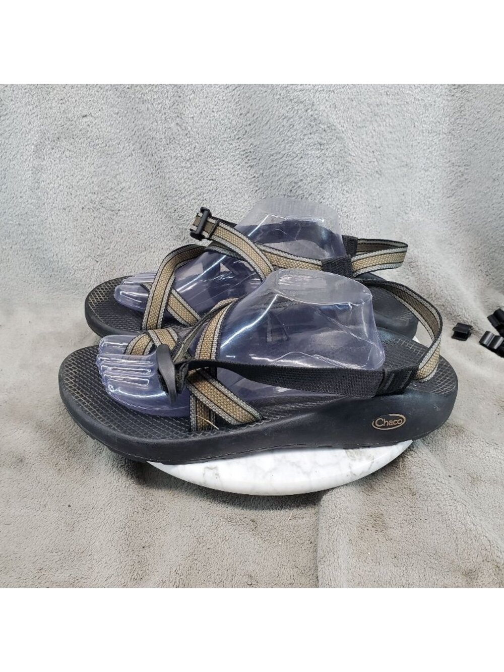 Chaco Shoes Mens Size 13 Brown Textile Strap Z/2 Yampa Sandals *Read*